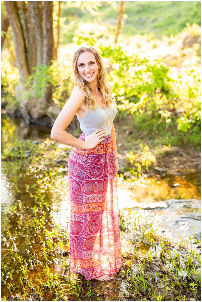 Spring Senior Sessions on the River | Hope Taylor Photography