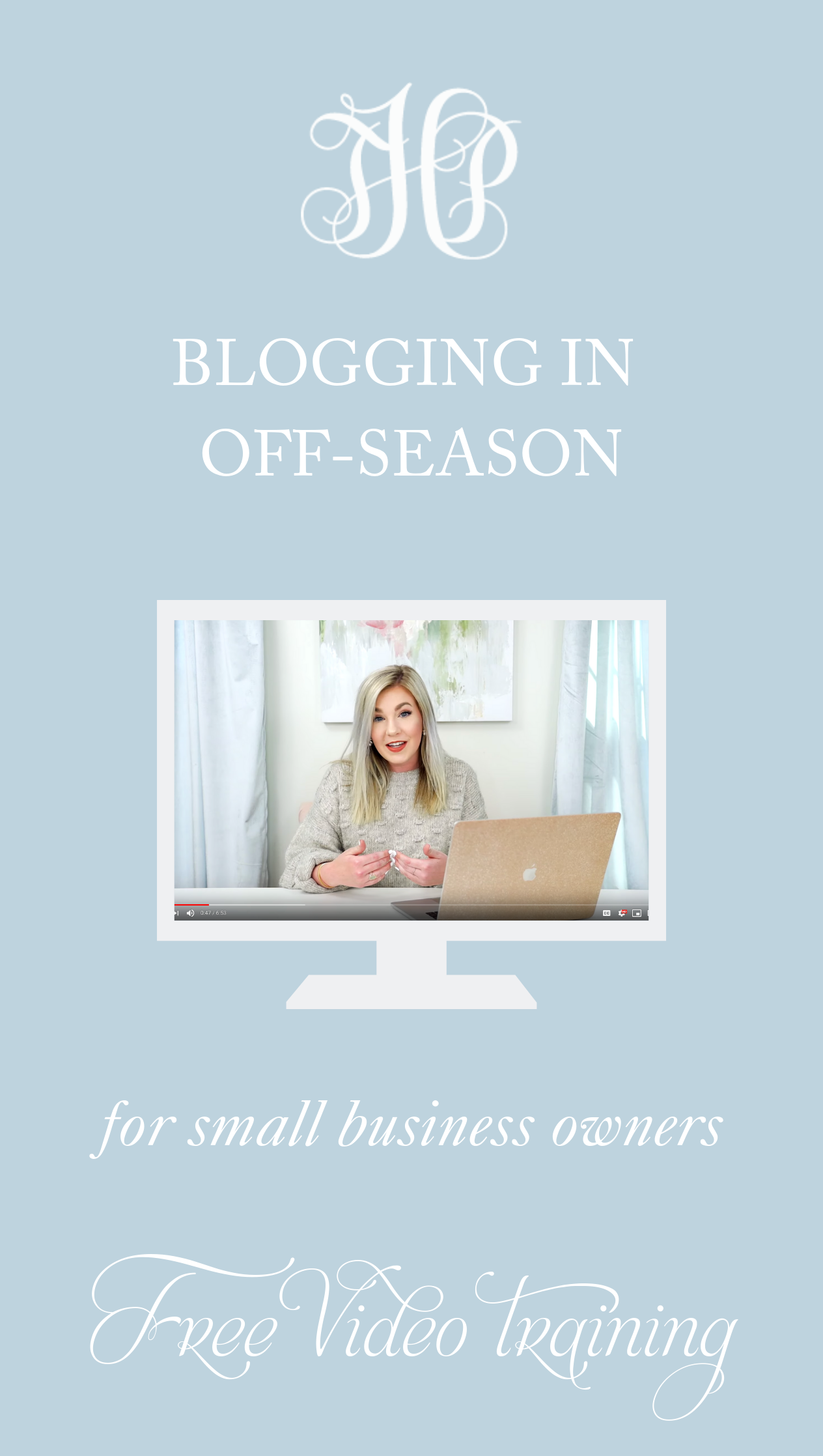 Blogging in Off-Season for Small Business Owners | Happy Hour with Hope Episode #6