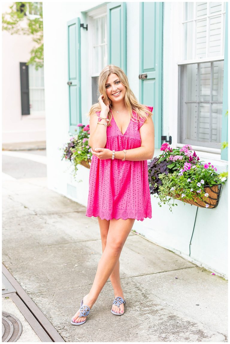 Clemson Grad: Glowy Downtown Charleston Senior Session | Hope Taylor ...