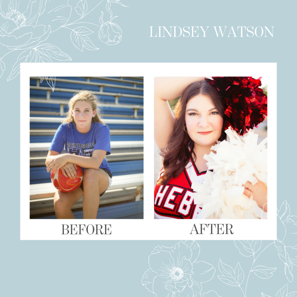 Lindsey Watson January 2022 Star Student Before & After