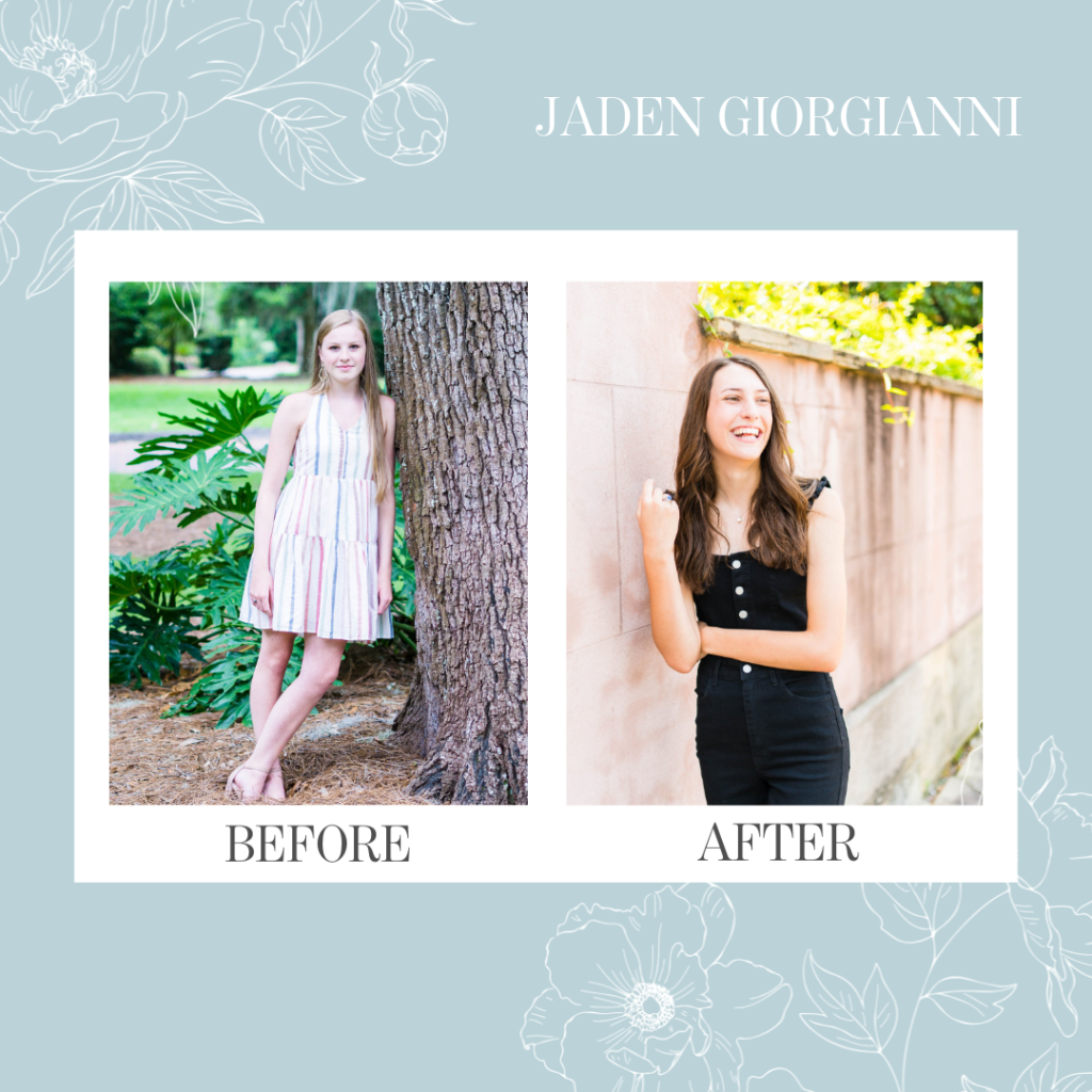 January 2022 Star Jaden Giorgianni Before & After